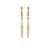 Vince Camuto Gold-tone Spear Dangle Huggie Hoop Dangle Drop Earrings In Gold