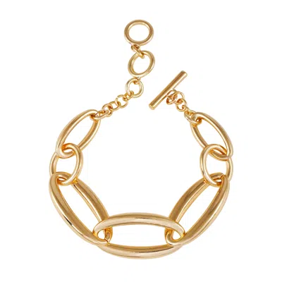 VINCE CAMUTO GOLDTONE TOGGLE BRACELET