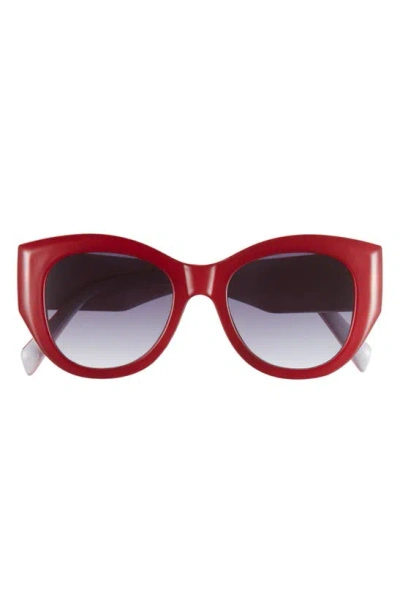 Vince Camuto Gradient Cat Eye Sunglasses In Red/ Clear