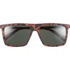 Vince Camuto Gradient Rectangular Sunglasses In Brown