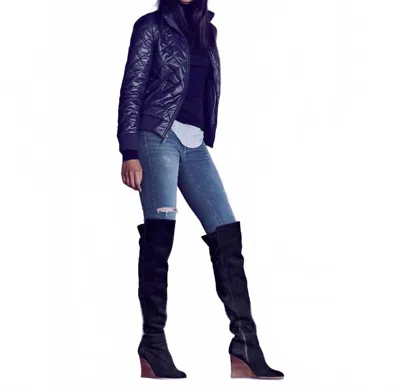 Vince Camuto Granta Over The Knee Wedge Boot In Black