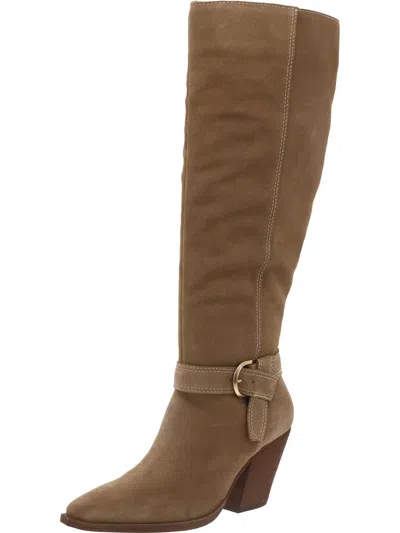 Vince Camuto Grathlyn 2 Womens Suede Wide Calf Knee-high Boots In Multi