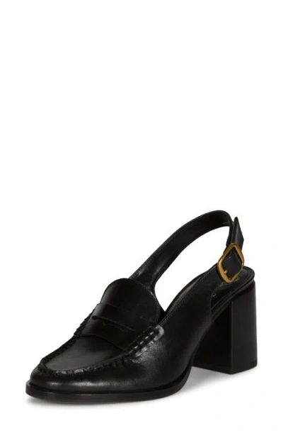 Vince Camuto Grinie Slingback Penny Loafer Pump In Black