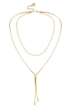 Vince Camuto Had A Chain Layered Y-necklace In Gold Tone