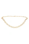 Vince Camuto Half Horsebit Twist Link Chain Belt In Gold