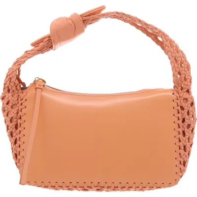 Vince Camuto Halia Womens Textured Leather Shoulder Handbag In Multi