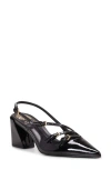 Vince Camuto Haliza Slingback Pointed Toe Pump In Black Soft Patent