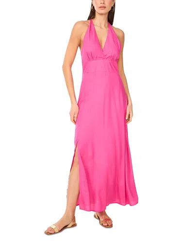 VINCE CAMUTO HALTER BEADED BACK MAXI DRESS