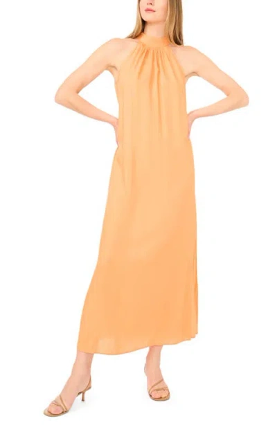 Vince Camuto Halter Maxi Dress In Orange
