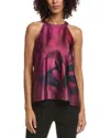 Vince Camuto Halter Neck Blouse In Pink