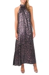 Vince Camuto Halter Neck Maxi Dress In Multi