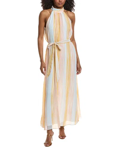 Vince Camuto Halter-neck Maxi Dress In Multi