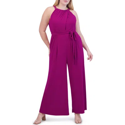 Vince Camuto Halter Neck Sleeveless Jumpsuit