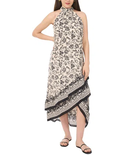 Vince Camuto Halter Neck Sleeveless Maxi Dress Wit In Multi