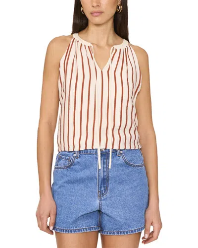 Vince Camuto Halter Neck Tie Blouse In Multi
