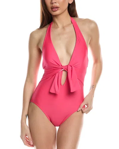 Vince Camuto Halter One-piece In Pink
