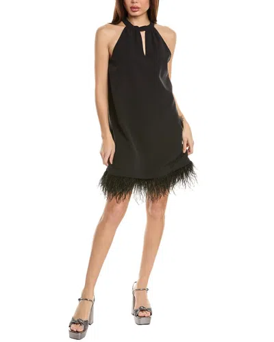 Vince Camuto Halter Shift Dress In Black