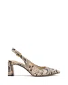 Vince Camuto Hamden Buckle Slingback In Animal Print