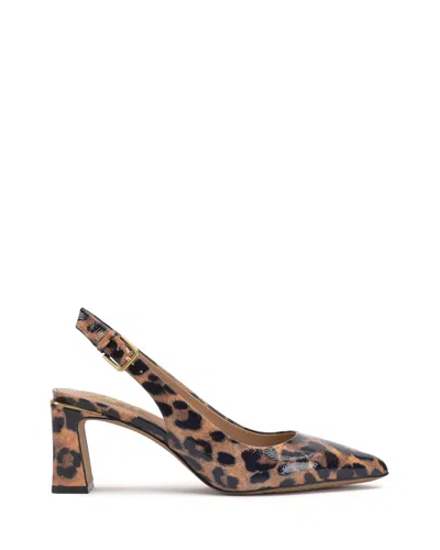 Vince Camuto Hamden Buckle Slingback In Animal Print