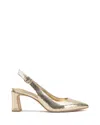Vince Camuto Hamden Pointed Toe Slingback Pump In Gold