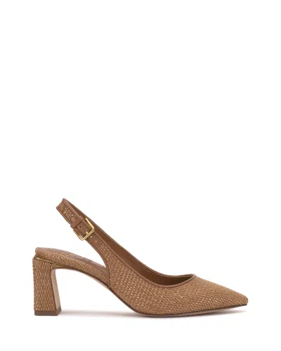 Vince Camuto Hamden Pointed Toe Slingback Pump In Brown
