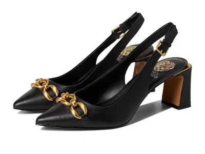 Vince Camuto Hamden Chain Link Slingback Pumps In Black