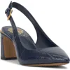 Vince Camuto Hamden Pointed Toe Slingback Pump In Blue