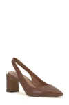 Vince Camuto Hamden Pointed Toe Slingback Pump In Brown