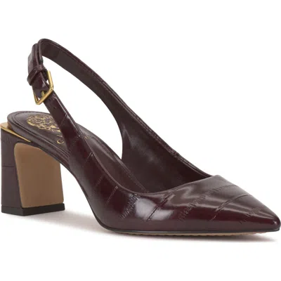 Vince Camuto Hamden Pointed Toe Slingback Pump In Burgundy