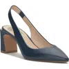 Vince Camuto Hamden Slingback Pointed Toe Pump In Deep Navy