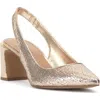 Vince Camuto Hamden Pointed Toe Slingback Pump In Gold