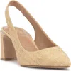 Vince Camuto Hamden Pointed Toe Slingback Pump In Gold