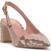 Vince Camuto Hamden Pointed Toe Slingback Pump In Pale Pink