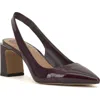 Vince Camuto Hamden Slingback Pointed Toe Pump In Petitie Syrah