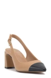 Vince Camuto Hamden Slingback Pointed Toe Pump In Neutral