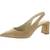 Vince Camuto Hamden Womens Pointed Toe Slingback Heels In Brown