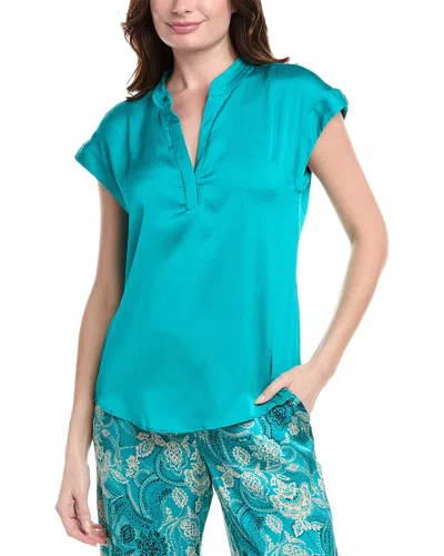 VINCE CAMUTO VINCE CAMUTO HAMMERED SATIN BLOUSE