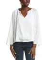 VINCE CAMUTO HAMMERED SATIN BLOUSE