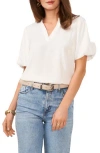 Vince Camuto Hammered Satin Puff Sleeve Top