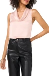 Vince Camuto Hammered Satin Sleeveless Cowl Neck Top