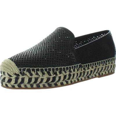 Vince Camuto Hamorra Womens Leather Slip On Flats In Black