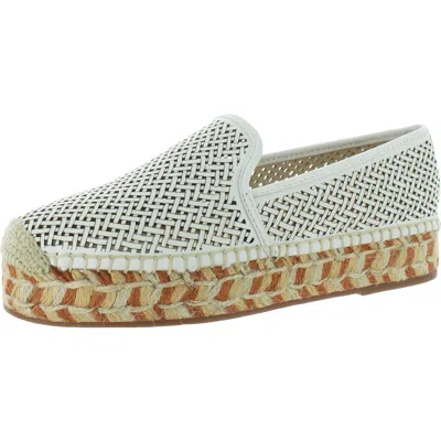 Vince Camuto Hamorra Womens Leather Slip On Flats In White