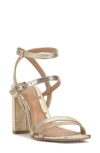 Vince Camuto Hania Ankle Strap Sandal In Gold