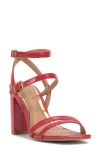 Vince Camuto Hania Ankle Strap Sandal In Red