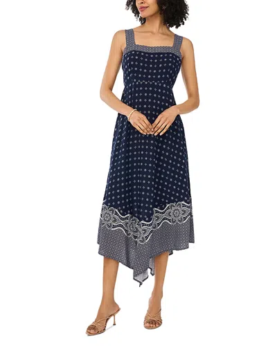 Vince Camuto Hanky Hem Tank Midi Dress In Blue
