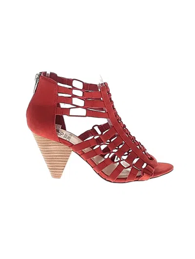 Pre-owned Vince Camuto Heels In Red