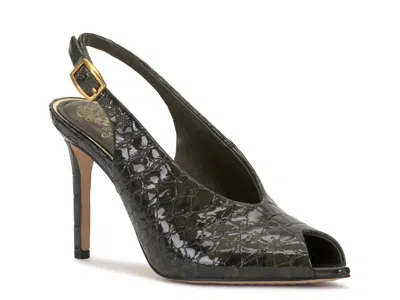 Vince Camuto Helenza Peep Toe Slingback Pump In Green