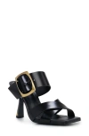 Vince Camuto Helya Womens Strappy Leather Heels In Black