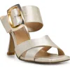 Vince Camuto Women's Helya Slip On Buckled High Heel Sandals In Light Gold