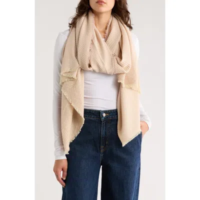 Vince Camuto Herringbone Scarf In Pink